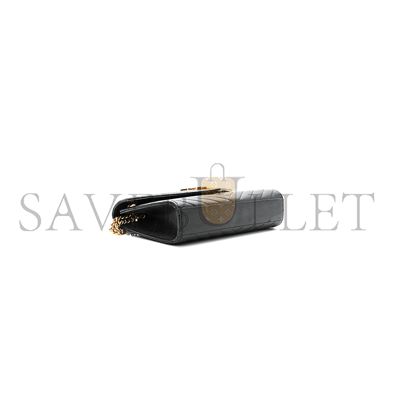 Y*L matelasse chevron medium satchel black 1187413 (24*17.5*6cm)
